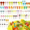 Animal Fruit Fork Food Grade Plastic Mini Cartoon Kids Cake Fruit Toothpick Bento Lunch Bento Accessories Party Decoration Gift