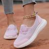 Knitted Sneakers for Women Autumn Slip On Breathable Mesh Flats Shoes Woman Thick Sole Loafers Female Comfort Walking Shoes