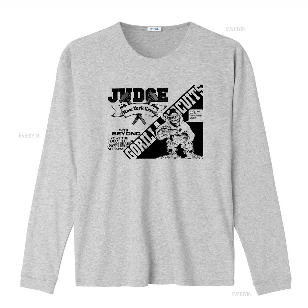 Vintage Judge Gorilla Biscuits New York Crew Flyer T shirt Animal Rights Knight Design vintage Washed Soft Comfortable graphic