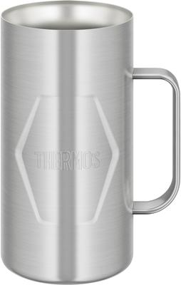 Термос Thermos с вакуумной изоляцией, 1 л, нержавеющая сталь, 2 стенки, можно мыть в посудомоечной машине, конструкция Thermos Flask, сохраняет тепло и холод, кружка для пива S2 JDK-1001