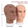 Bald Male Mannequin Head Realistic Facial Features Wig Display Head  Cosmetology Training