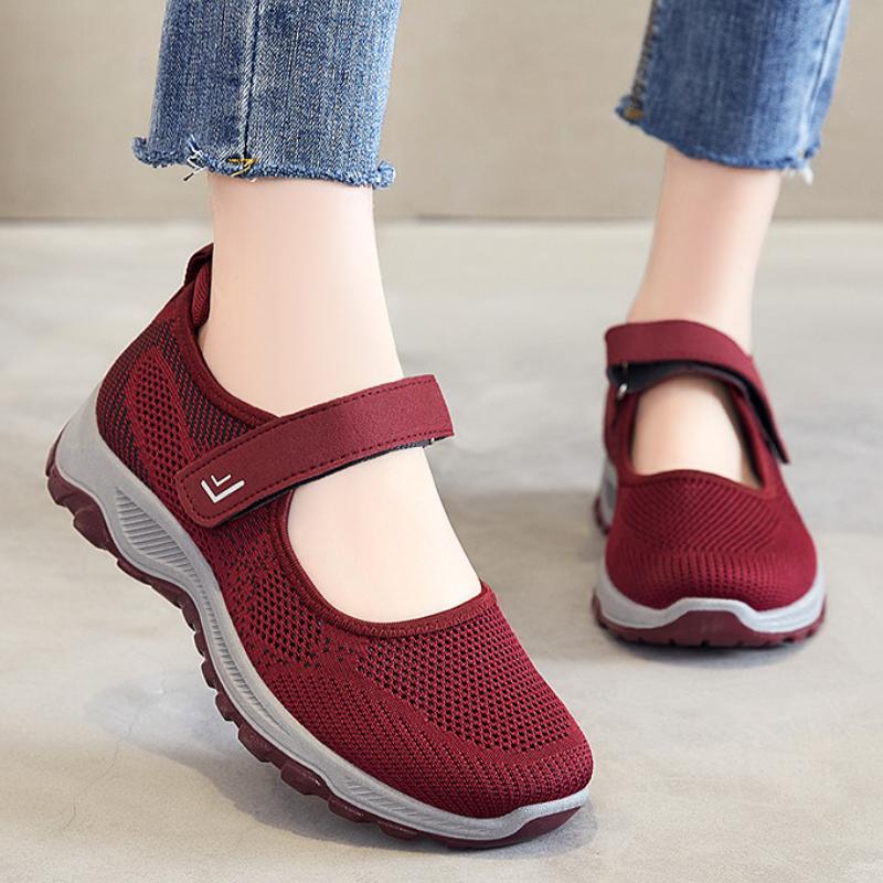 Модные женские кроссовки удобные сетчатые женские туфли на плоской подошве мягкие туфли на платформе летние дышащие женские повседневные прогулочные туфли Zapatos Mujer