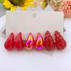 3 Pairs of Vintage-style Acrylic Drop Earrings for Women's Daily and Party Wear