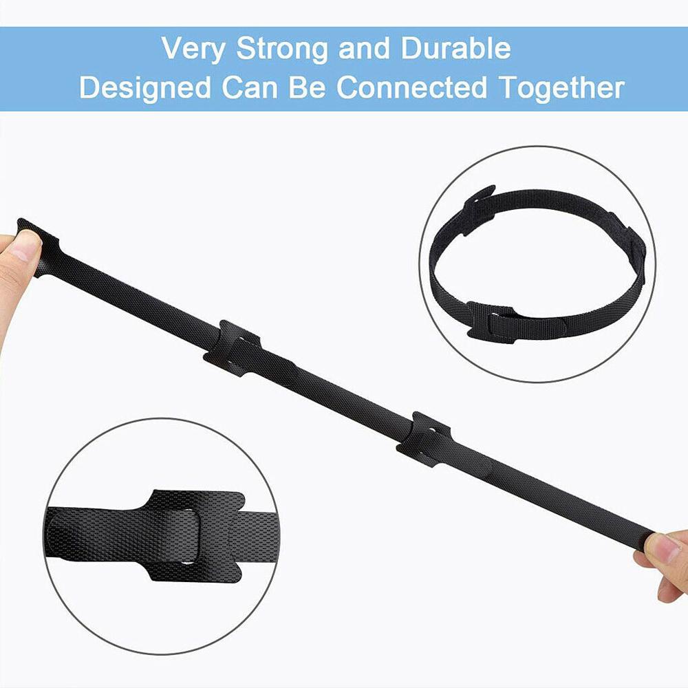 100 шт. многоразовые кабельные стяжки, нейлоновый крючок, петля, шнур, стяжки, органайзер для ПК, ТВ