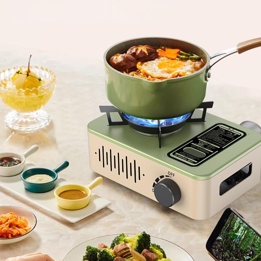 Портативная 3-конфорочная газовая плита для кемпинга, компактная складная уличная плита для барбекю и кемпинга