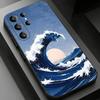 Современный Арт Волна Чехол для Телефона для Samsung Galaxy S20,23 Ultra S24,22 Plus S25,26,21FE TPU Чехол
