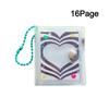 2 Inch Mini Photo Album Snap Button Design Backpack Keyring Photo Card Holder Portable Name Card Book Cartoon Transparent Album