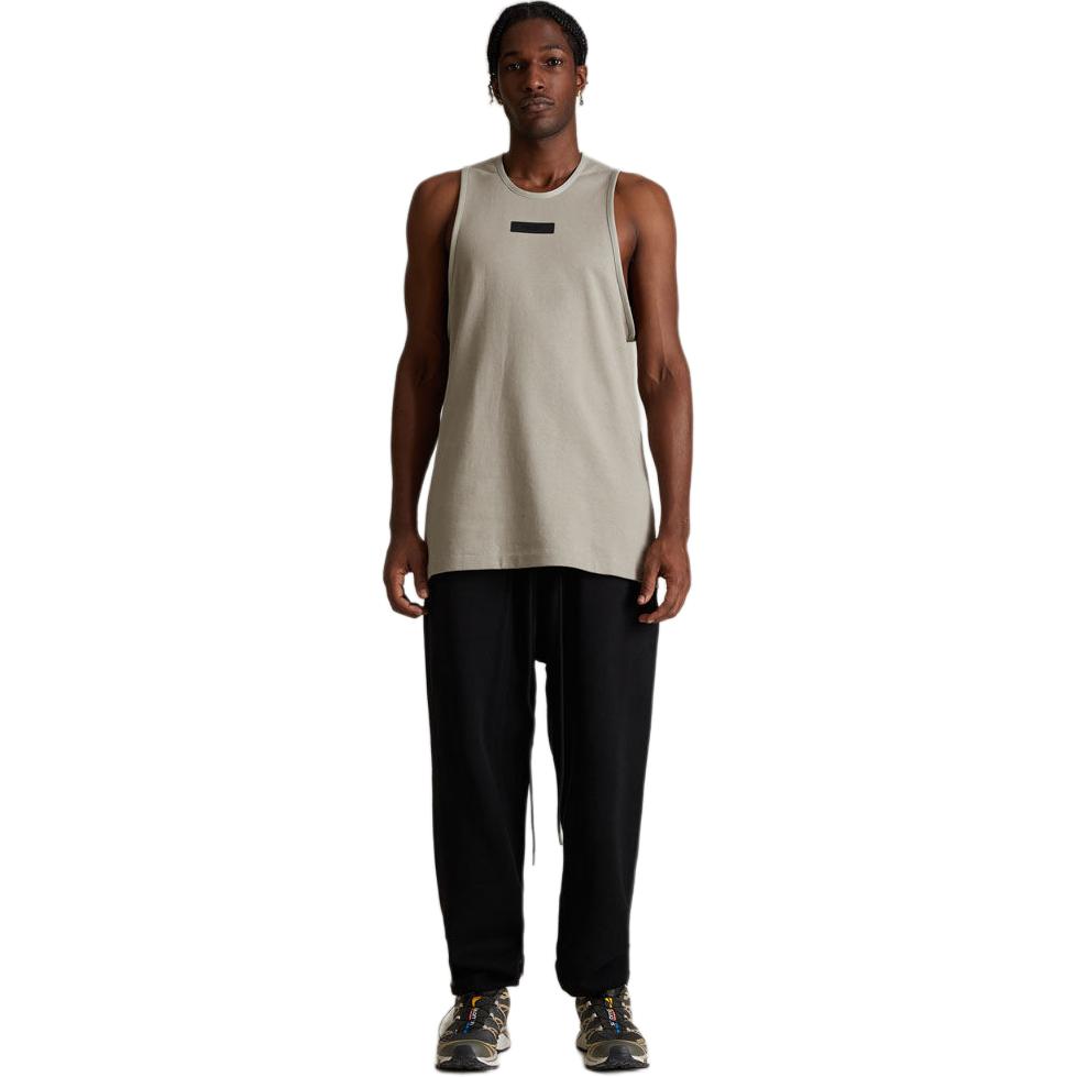 Fear of God Essentials Мужской топ-майка из плотного джерси Seal Серый 125SP242045F