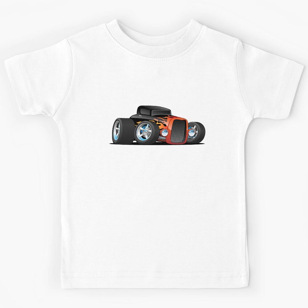 Hot Rod Classic Coupe Custom Car Cartoon Kids T-Shirt