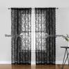 Европейско-американские полузатемняющие кружевные тюлевые шторы для спальни и гостиной