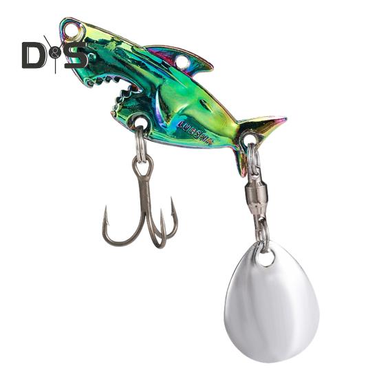 3.8CM/10G Металлическая приманка для ловли акулы с тройными крючками Spinner Sequin, искусственная жесткая приманка для дальнего заброса, ловля пресноводной соленой форели и окуня