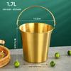 304 Stainless Steel Portable Mini Bucket