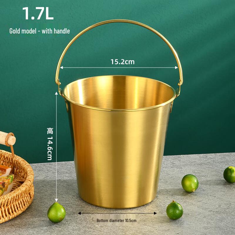 304 Stainless Steel Portable Mini Bucket