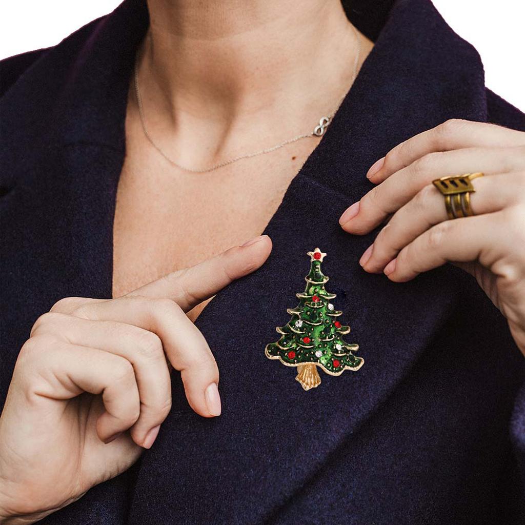 Christmas Series Brooch Bell Snowman Elk Decorative Pin DIY Jewelry Accessories Fresh And Cute Brooch