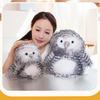Soft Plush Owl Stuffed Doll Hairy Soft Owl Toy Cute Simulation Owl Toy  Desktop Ornament