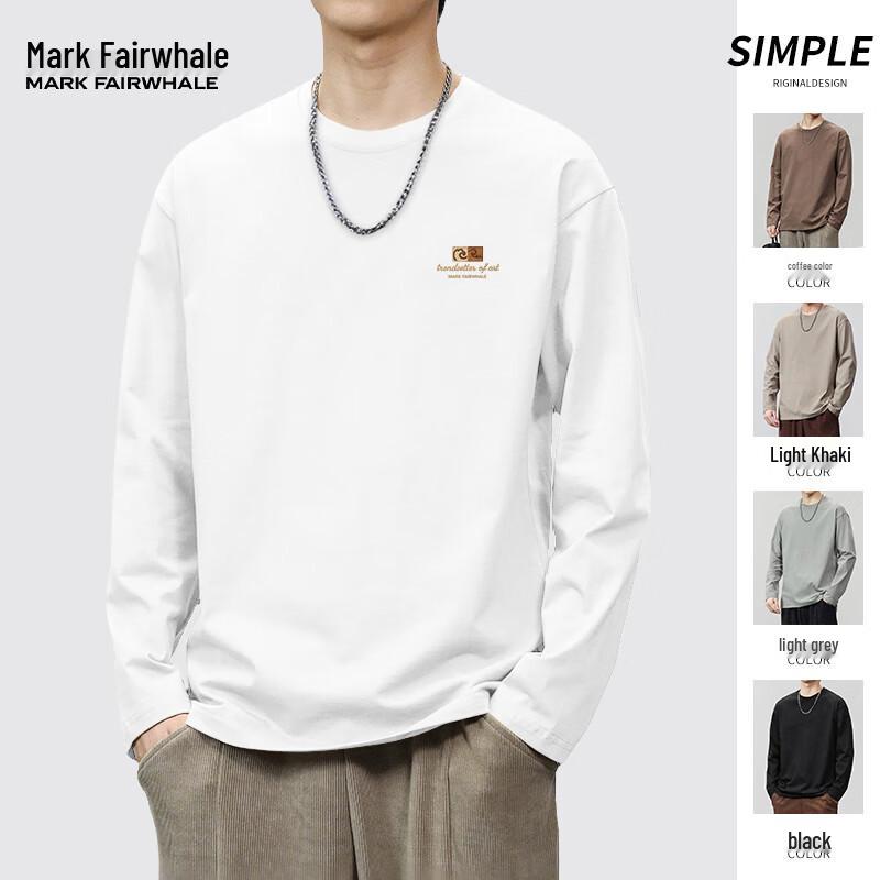 Mark Fairwhale Мужская футболка с длинным рукавом и круглым вырезом