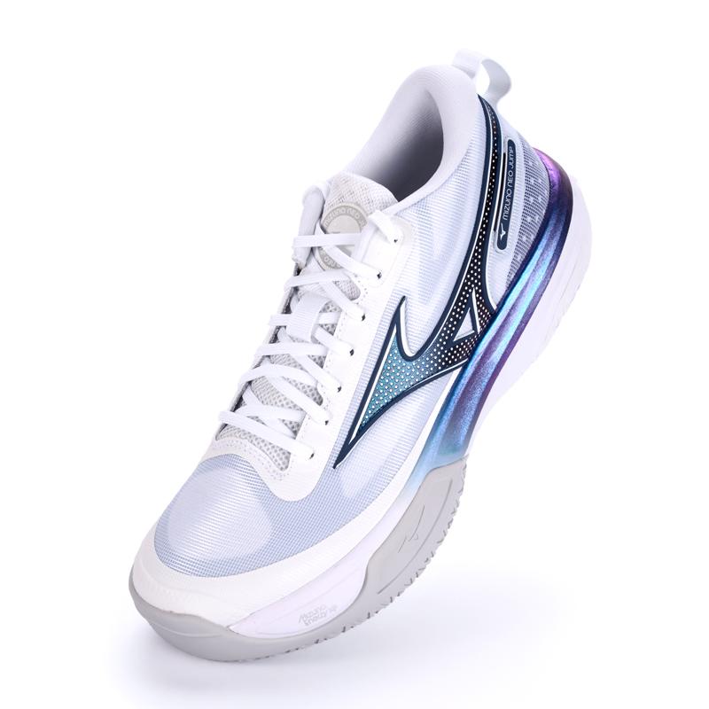 Mizuno Neo Jump Профессиональные тренировочные Ударопоглощающие Прочные Нескользящие Низкие Волейбольные Кроссовки Унисекс Серебристо-белый V1GA259951