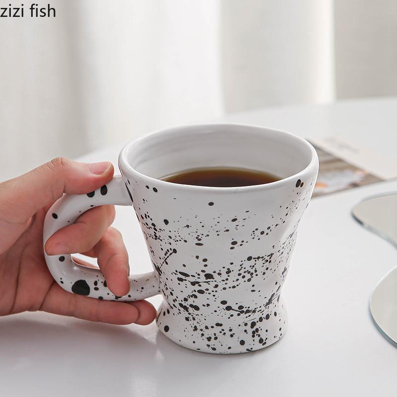 Креативная керамическая кружка на высоких ножках Милая кофейная кружка Чашка для послеобеденного чая Чашка для сока Чашка для чая Чашка для воды Товары для дома