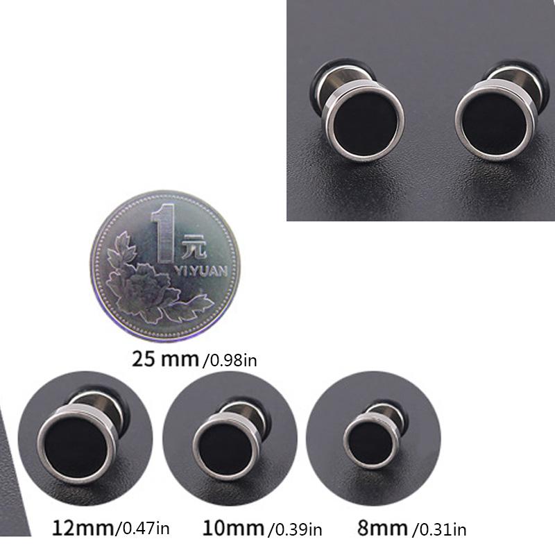 1Pair 16G Silvery Round Stud Earrings for Women Men, 316L Stainless Steel Cartilage Tragus Helix Stud Piercing Jewelry