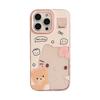 Розовый мультяшный кот чехол для iphone16promax apple 15 мобильного телефона 13 подходит для 12 девочки кулон 17 милый