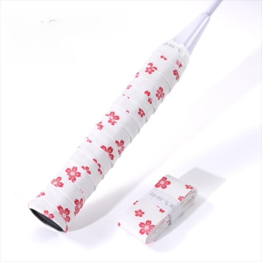 Sakura Print Badminton Racket Grips Wrap Sweat-Absorbent Quickly Self-adhesive Grip