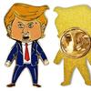 Мультяшный Президент Значок Металлический Забавная Фигурка Брошь-значок Эмалированный Значок на Лацкан Аксессуар для Мужчин Женщин Пальто Шляпа Сумка Куртка Рюкзак