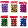 11Pcs Mini Christmas Balls Christmas Tree Hanging Ornament Plastic Red Green Gold Ball Pendant Christmas Decoration 1116 Navidad
