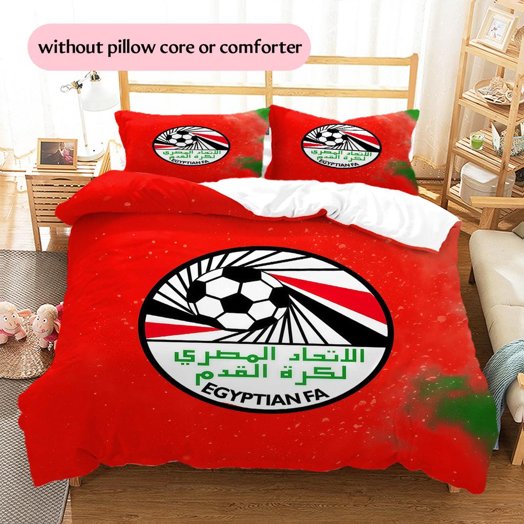 Egyptian FA Pattern Bedding Quilt Set Home Decoration Gift (1 * duvet cover + 2 * pillowcase without core)
