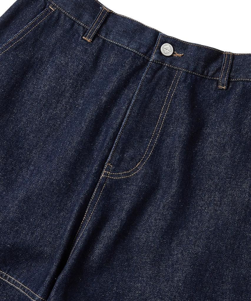KULTE Washed Cargo Denim Pants Indigo