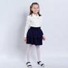 YUBAOBEI Spring Autumn Girls Blouse Children Lapel Tops Clothing Kids Cotton Pink White T-Shirt
