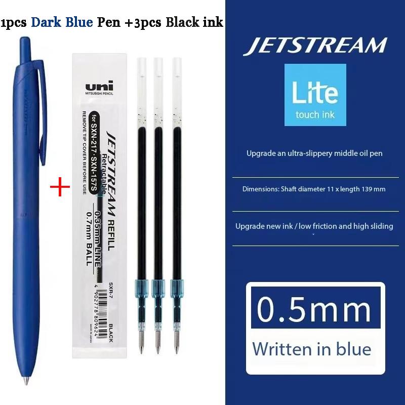 Японские Канцелярские Принадлежности Uni-ball Jetstream Lite Touch Гелевая Чернильная Ручка SXN-LS-05/07 Роллербол Обратно в Школу Плавное Письмо