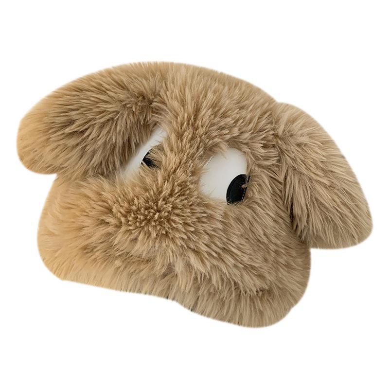 Korean Style Cute Cartoon Puppy Plush Hat for Women - Warm, Funny, and Perfect for Autumn & Winter
