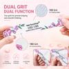 Manicure Rose Rubbing Strips Half-moon Nail File Printed Nail Polishing Strips Grinding And Scraping Strips Manicure Polishing Manicure Tools