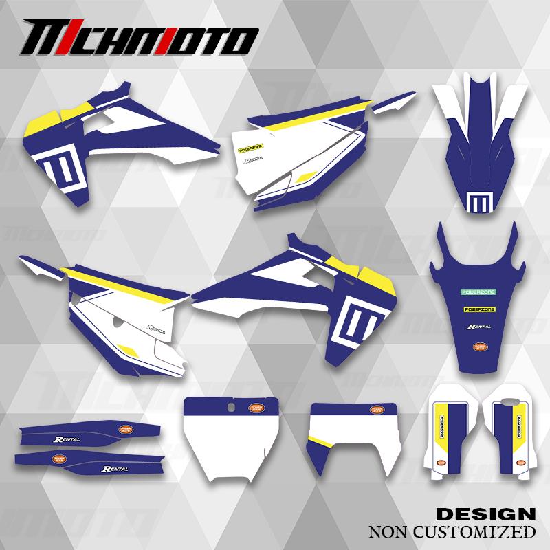 MCHMFG New Style Graphics Decals Stickers Kit For Husqvarna TC FC TX FX FS 125 250 450 TE FE