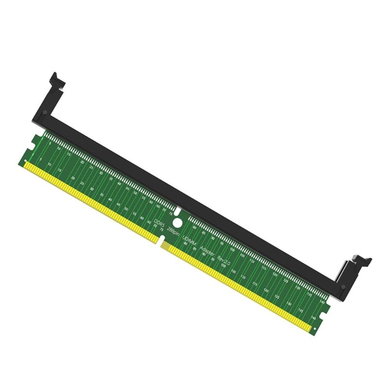 Карта-адаптер DDR5 UDIMM 288Pin Диагностика памяти DDR5 Тестовая карта слота DDR5 288Pin UDIMM с короткими защелками для настольного ПК