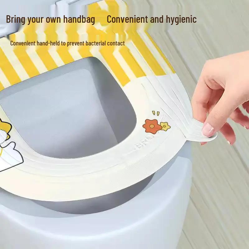 Универсальная водонепроницаемая моющаяся подушка для сиденья унитаза и клейкая крышка