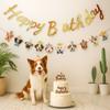 Cartoon Pattern Pet Theme Banner Cute Animal Animal Birthday Banner  Birthday Party Decoration