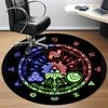 1pc Legend of Office Round Area Rug, Indoor Mat Suitable For Office, Under Office Chairs Bedroom Living Room Home Decor  a0908167
