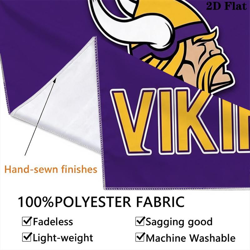 Minnesota Vikings Wall Tapestry Aesthetic Wall Hanging Printed Fabric Blanket Decorative Tapestries for Bedroom Living Room Home Decor