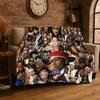 Rapper Eminem Tupac 3pac Hip Hop Rap God Flannel Blanket Soft Warm Throw Blanket for Bedroom Living Room Bed Travel Picnic