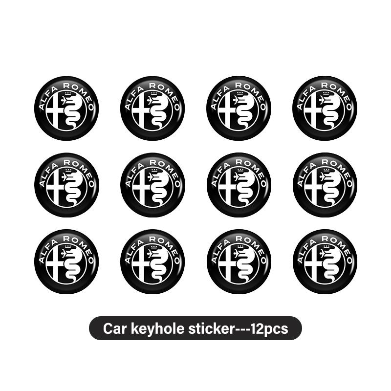 2026 Hot Alfa Romeo For Alfa Romeo 15mm Car Remote Key Stickers Car Door Badge Emblem Car Accessories 159 Giulietta 156 147 Giul