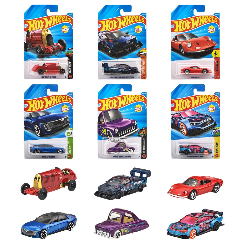 Hot Wheels Базовые автомобили H Ассортимент 36 Миниатюрных автомобилей Возраст - (Бокс-сет) - 3+ - Многоцветный C4982-98RH