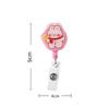 Easy To Pull Retractable Badge Reel Name Card ID Card Holder Girl Boy Badge Holder Clips  Work Card