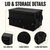 Foldable Car Trunk Organizer Box Large Capacity 60L Storage Bin With Handle SUV Sedan Hatchback