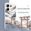 Чехол для телефона "Снежные ворота" для Xiaomi Redmi Note 14 13 12 11 Pro Plus 4G 5G 12S 11S 10S 10 9 9S 8 Redmi 14C 10C Жидкий силиконовый чехол