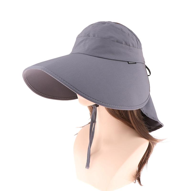 Солнцезащитная шляпа с большими полями, летняя, закрывающая все лицо, пустая шляпа-цилиндр, для велоспорта, скалолазания, солнцезащитная шляпа