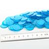 100 шт. 1 1/4 дюйма Прозрачные Синие Фишки для Бинго Игрушки Реквизит для Вечеринок