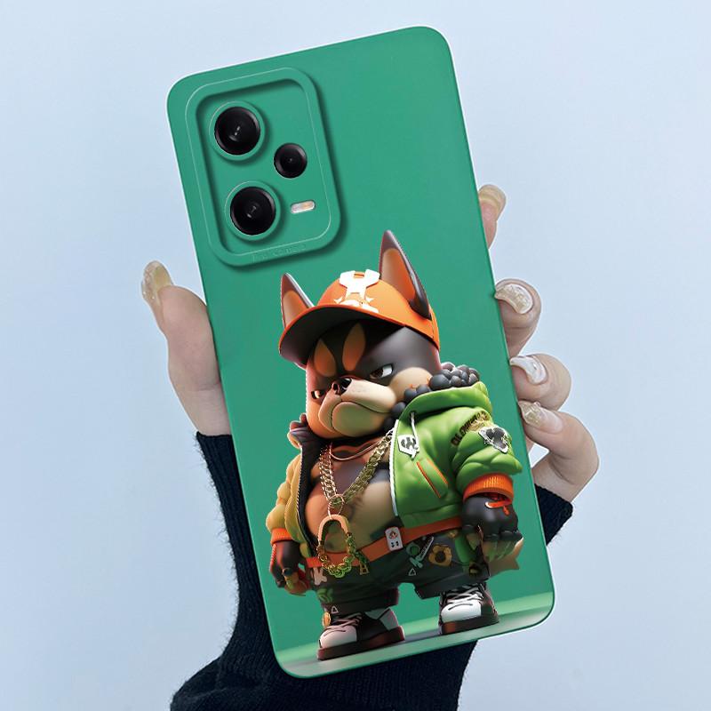 Забавный Милый Мультяшный Кот Чехол для Телефона для Xiaomi POCO X5 F5 Pro Квадратный Жидкий Силикон Защита Камеры Мягкая Задняя Крышка Оболочка Capa