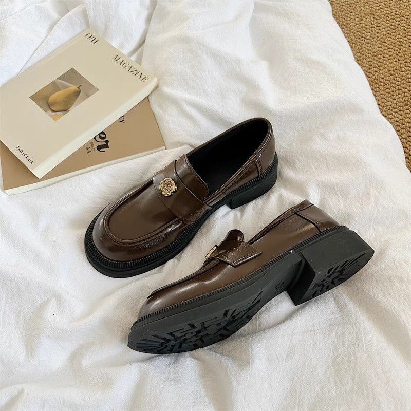 Британский стиль черные маленькие кожаные туфли женские весна и осень новые удобные и универсальные любовь Мэри Джейн одинарные туфли