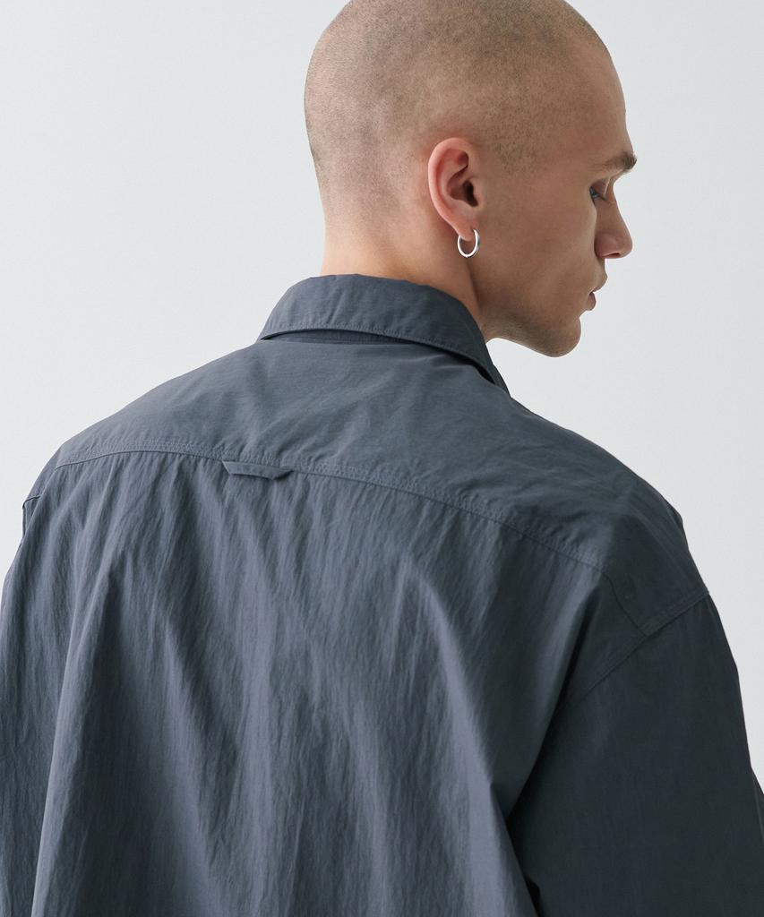 MUSINSA STANDARD [City Leisure] Cn Oversized Short Sleeve Shirt [Grey]
